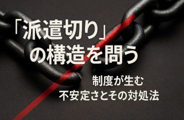 「派遣切り」の構造を問う：制度が生む不安定さとその対処法